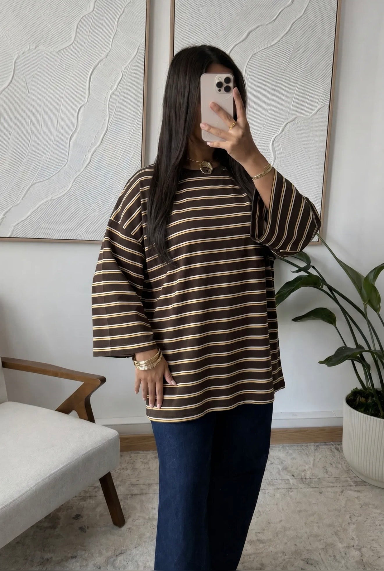 TEE SHIRT MARRON