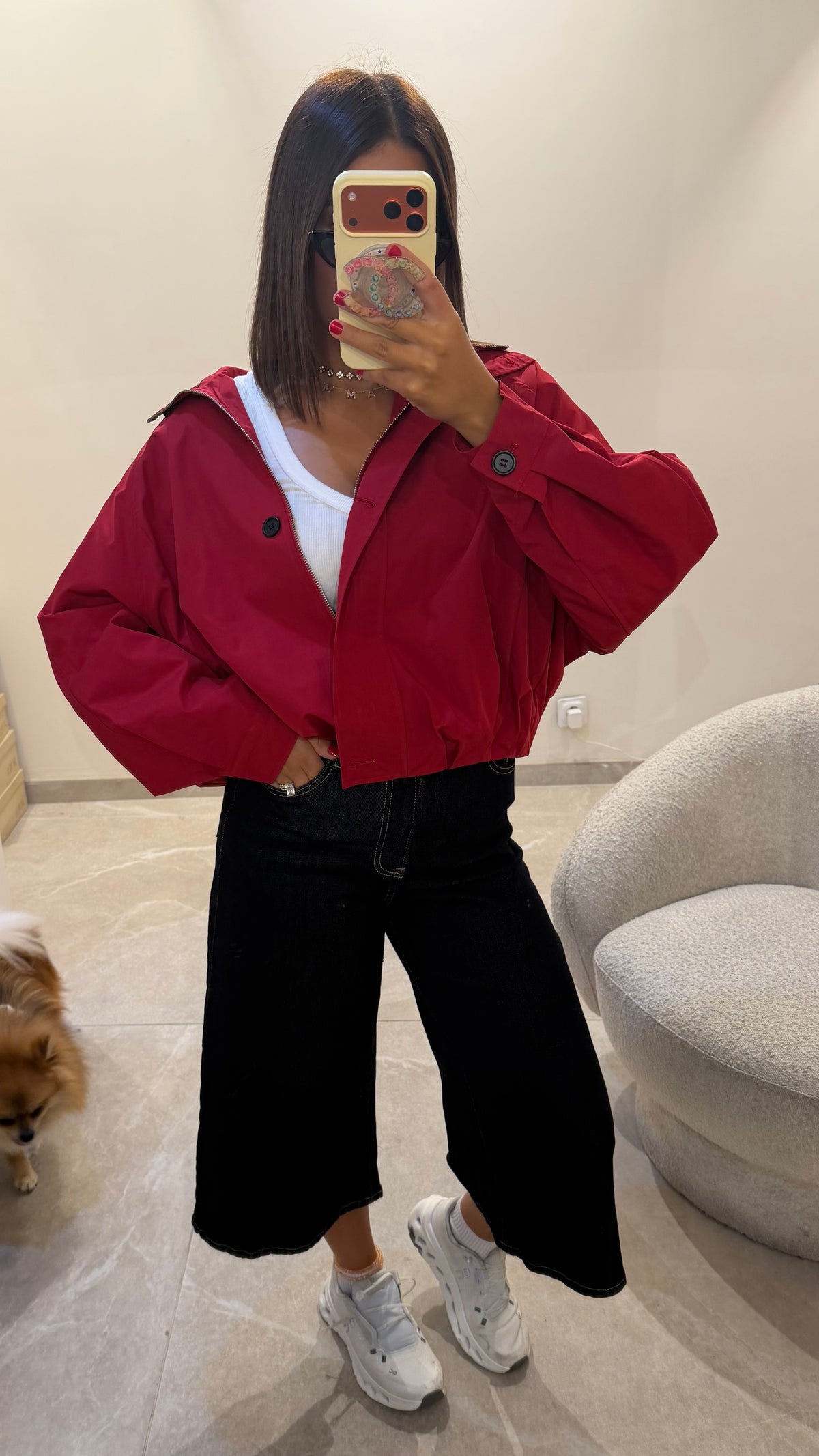 VESTE ROUGE