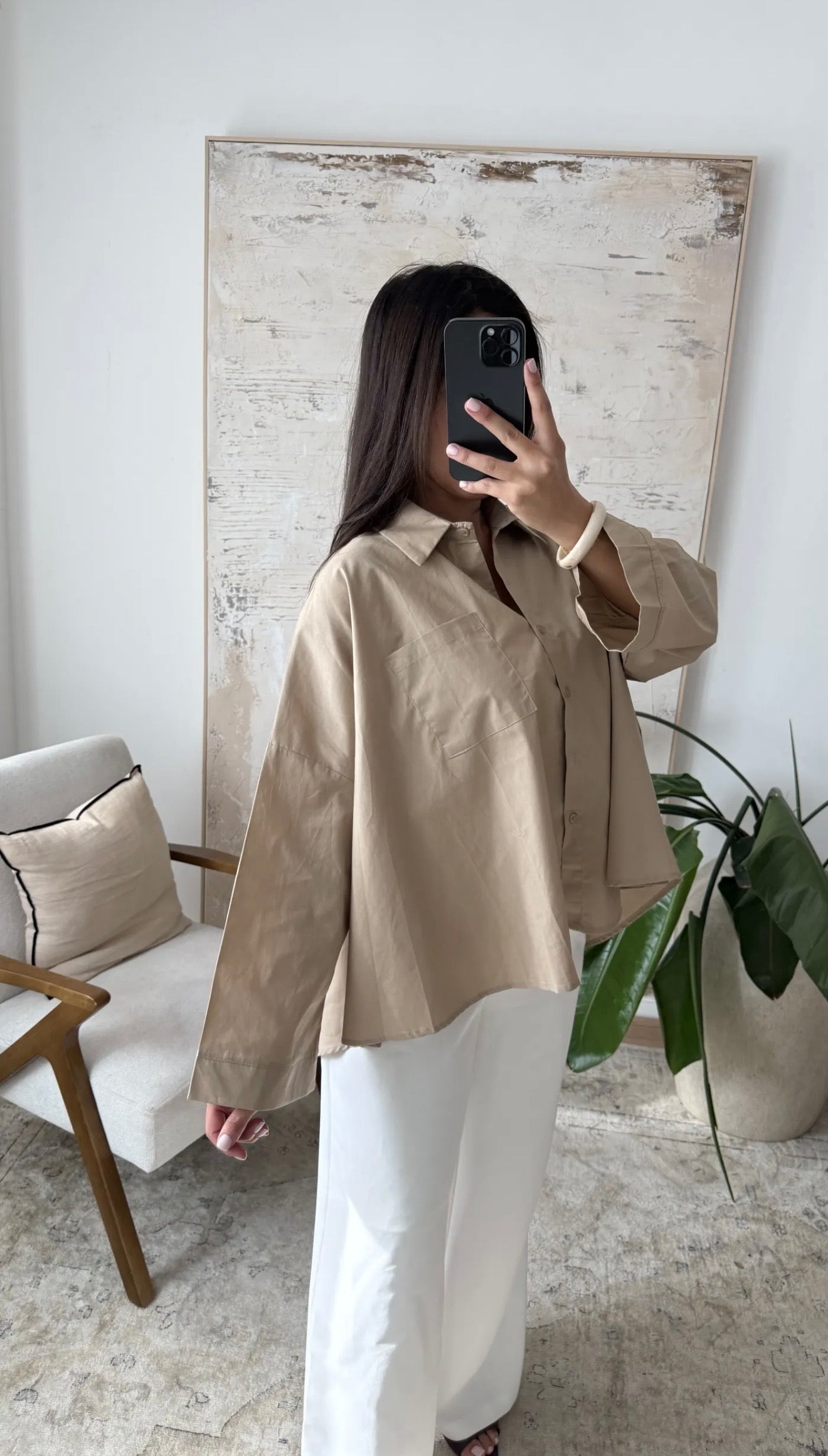 CHEMISE TAUPE